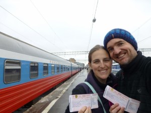 About to board our carraige