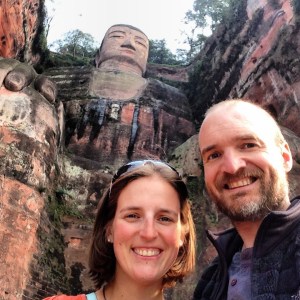At the Leshan Giant Buddha