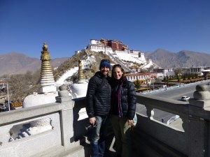 Overlooking the magnificent Potala Palace