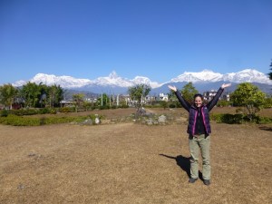 The Annapurna range from the Mountain Museum