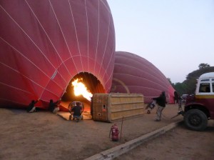 Watching the preparations