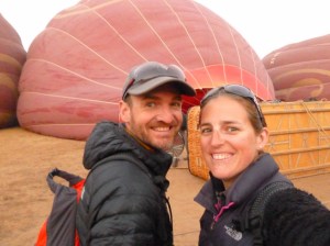 Waiting for the balloon to go up...