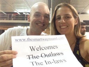 Waiting for Natalie's parents to arrive