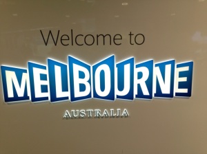 The sign at Melbourne Airport
