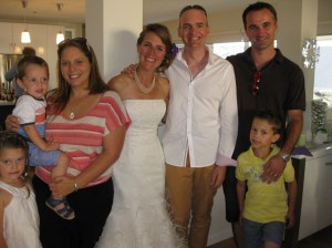 Best Man Matt and his gorgeous family