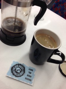 Local Camden coffee provided by Black Sheep Coffee