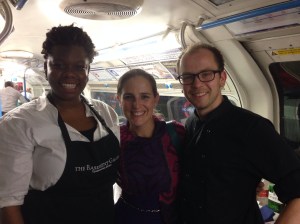 Head Waiter Chi, Natalie, and Master Chef Alex