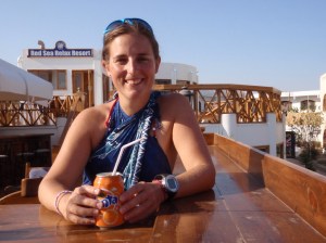 The sarong in action during a break in diving