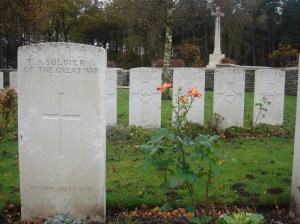 One of the many Commonwealth War Graves around Poperinge