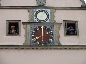 Tilly's drinking challenge re enacted every day as part of the glockenspiel