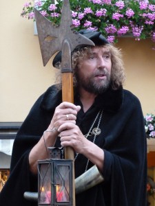 The Night Watchman doing his thing