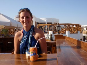 Natalie relaxing in Dahab before we met
