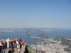 Looking out towards Rio below