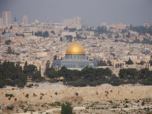 Looking down over Jerusalem from the Mount of Olives. Visiting the Holy Lands gives you a different perspective at Christmas