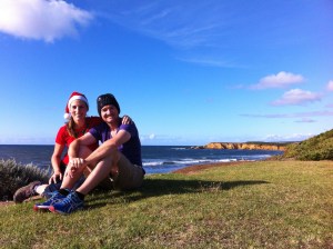 Christmas in Torquay Australia two years ago