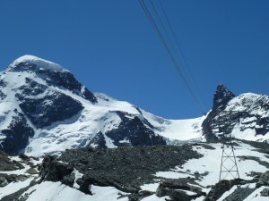 A cable-car ride to a Villian's mountain lair. Switzerland has long been Bond's stomping ground