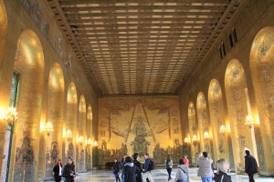 The very impressive "Gold Room" of the Town Hall