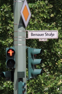 Bernauer Strasse was one of the most important sites of the Berlin Wall, and Ampelmann still stands guard today